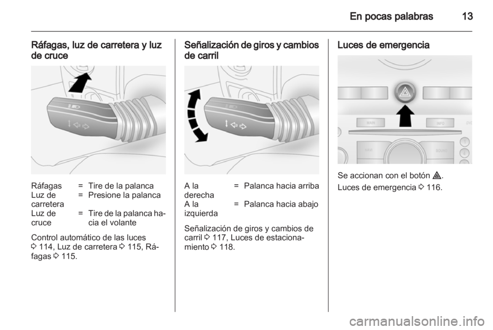 OPEL ANTARA 2013.5  Manual de Instrucciones (in Spanish) 