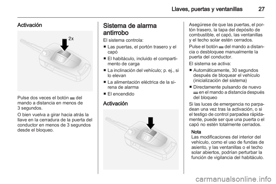 OPEL ANTARA 2013.5  Manual de Instrucciones (in Spanish) 