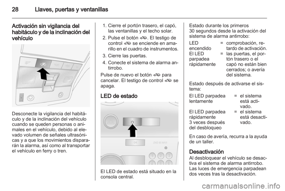 OPEL ANTARA 2013.5 Manual de Instrucciones (in Spanish) OPEL ANTARA 2013.5 Manual de Instrucciones (in Spanish)