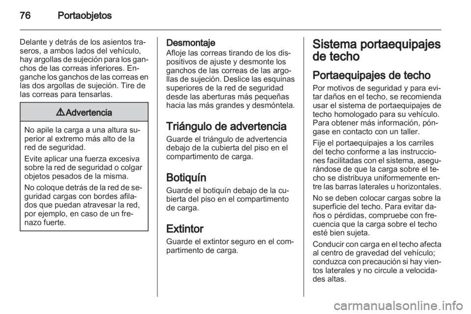 OPEL ANTARA 2013.5 Manual de Instrucciones (in Spanish) OPEL ANTARA 2013.5 Manual de Instrucciones (in Spanish)