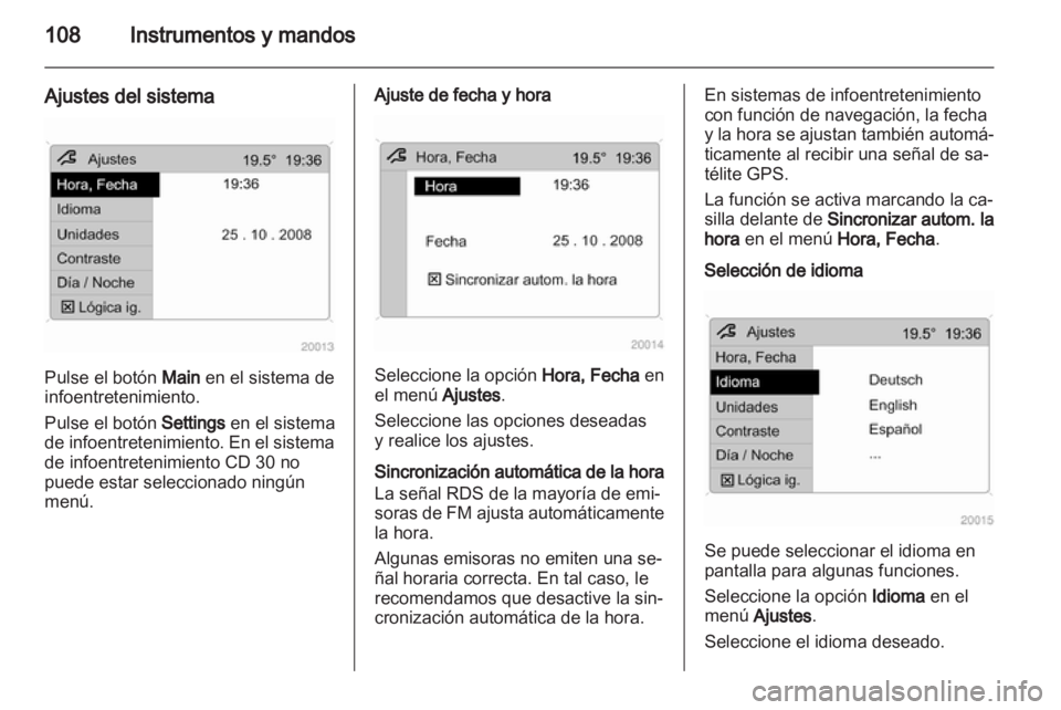 OPEL ASTRA H 2010.5  Manual de Instrucciones (in Spanish) 