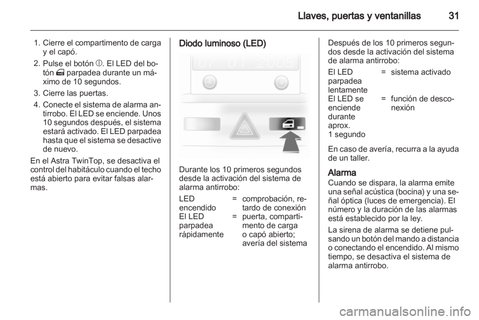 OPEL ASTRA H 2010.5 Manual de Instrucciones (in Spanish) OPEL ASTRA H 2010.5 Manual de Instrucciones (in Spanish)