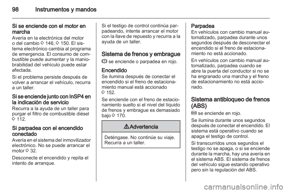 OPEL ASTRA H 2010.5  Manual de Instrucciones (in Spanish)  OPEL ASTRA H 2010.5  Manual de Instrucciones (in Spanish)