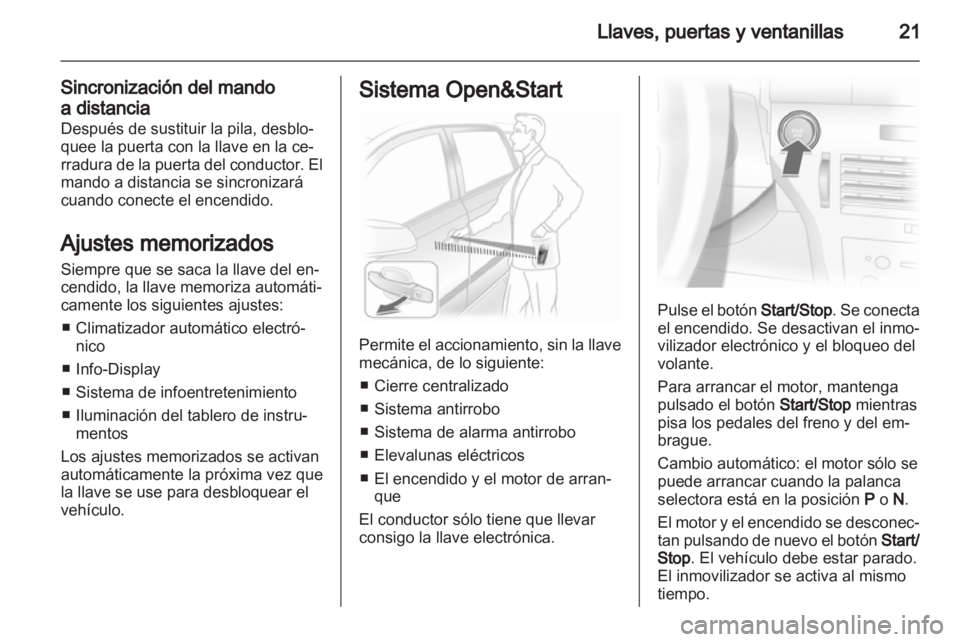 OPEL ASTRA H 2011  Manual de Instrucciones (in Spanish) 