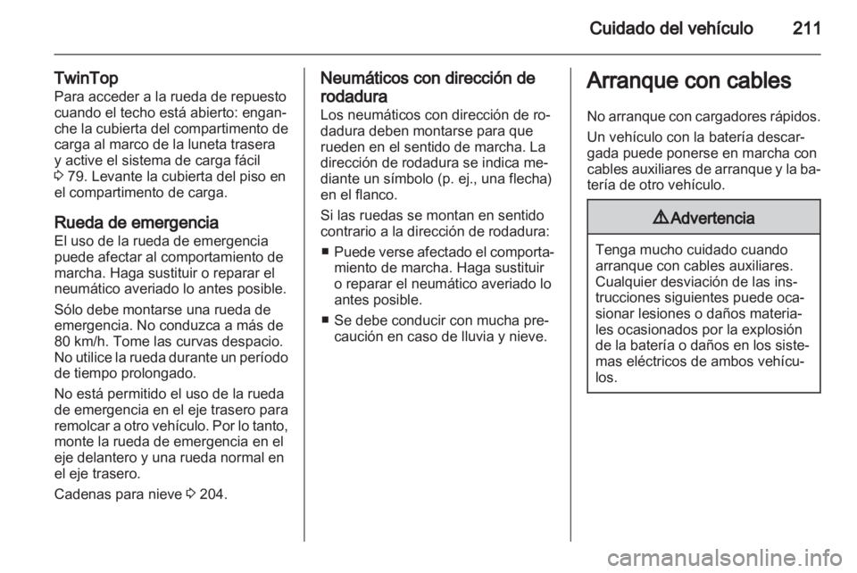OPEL ASTRA H 2011 Manual de Instrucciones (in Spanish) OPEL ASTRA H 2011 Manual de Instrucciones (in Spanish)
