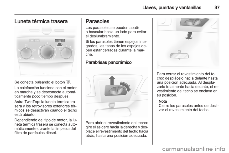 OPEL ASTRA H 2011  Manual de Instrucciones (in Spanish) 