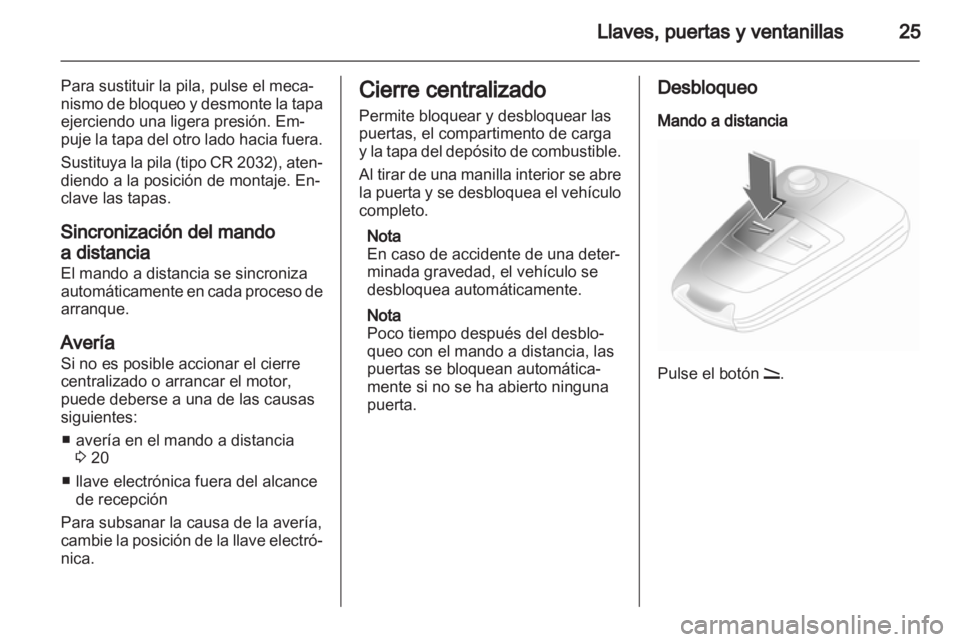 OPEL ASTRA H 2011.5  Manual de Instrucciones (in Spanish) 