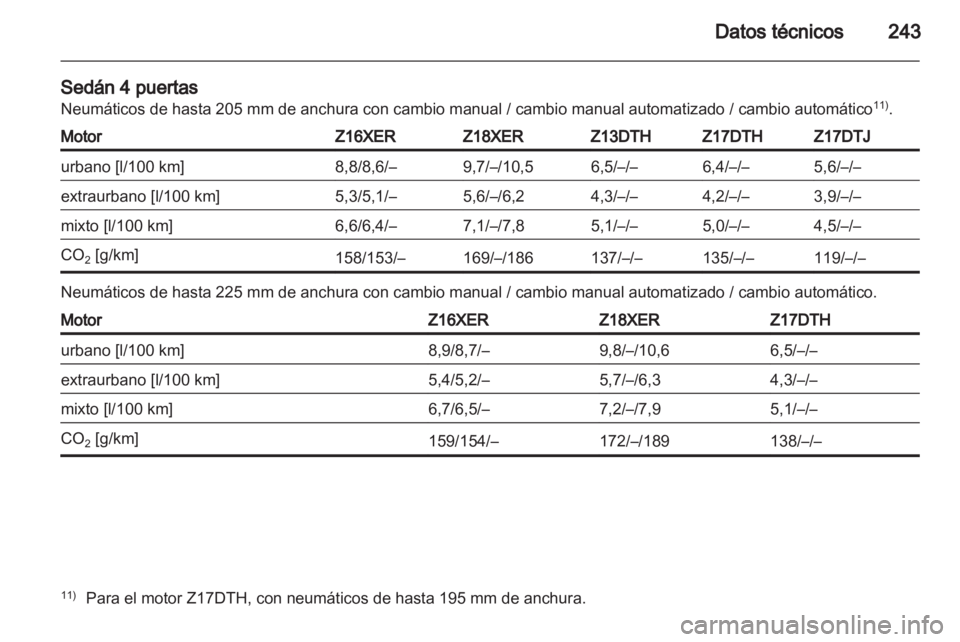 OPEL ASTRA H 2011.5 Manual de Instrucciones (in Spanish) OPEL ASTRA H 2011.5 Manual de Instrucciones (in Spanish)
