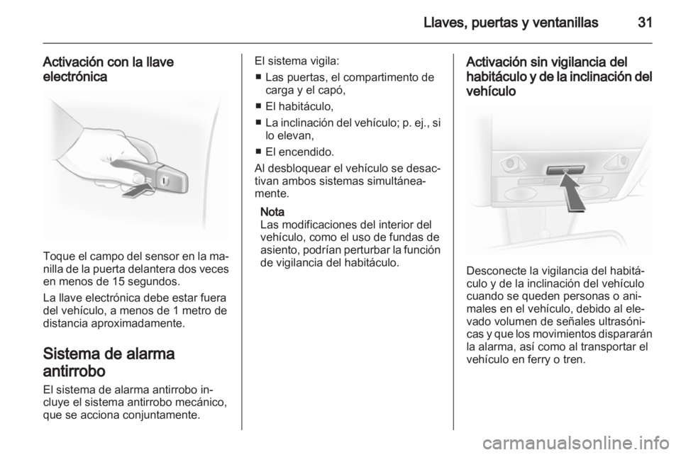 OPEL ASTRA H 2011.5  Manual de Instrucciones (in Spanish) 