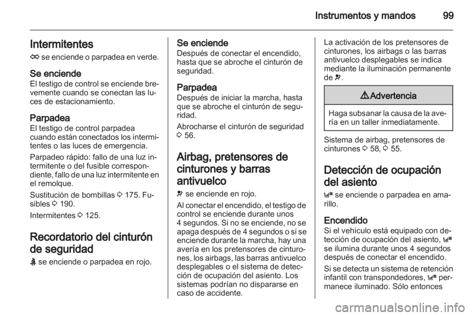 OPEL ASTRA H 2012 Manual de Instrucciones (in Spanish) OPEL ASTRA H 2012 Manual de Instrucciones (in Spanish)