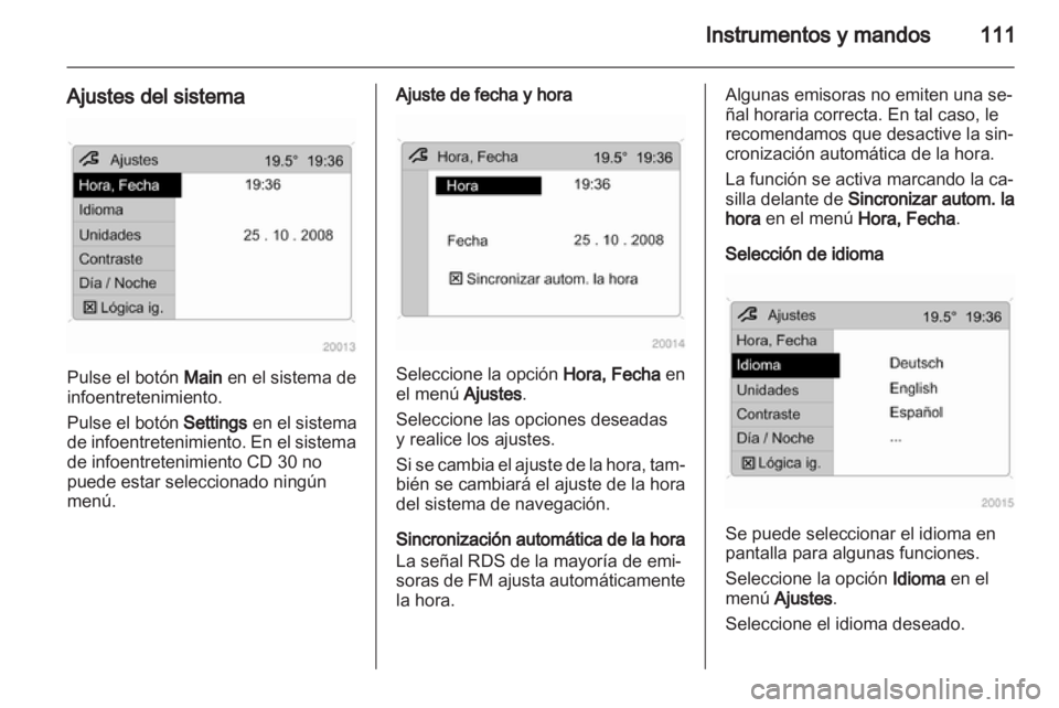 OPEL ASTRA H 2012 Manual de Instrucciones (in Spanish) OPEL ASTRA H 2012 Manual de Instrucciones (in Spanish)