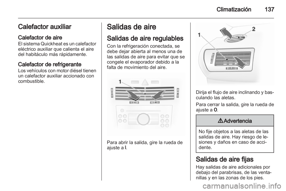 OPEL ASTRA H 2012 Manual de Instrucciones (in Spanish) OPEL ASTRA H 2012 Manual de Instrucciones (in Spanish)