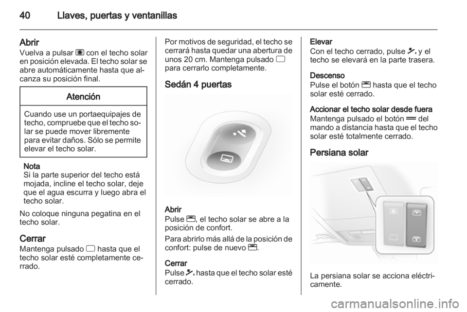 OPEL ASTRA H 2012  Manual de Instrucciones (in Spanish) 
