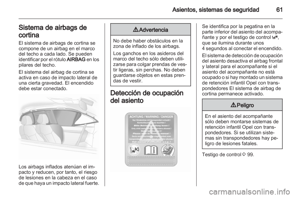 OPEL ASTRA H 2012  Manual de Instrucciones (in Spanish) 