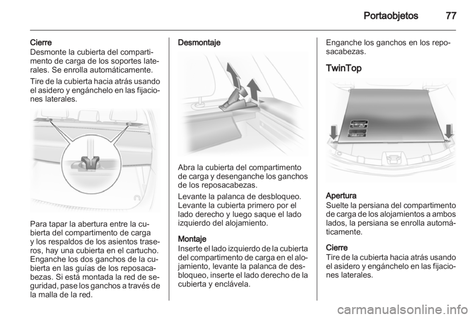 OPEL ASTRA H 2012  Manual de Instrucciones (in Spanish) 