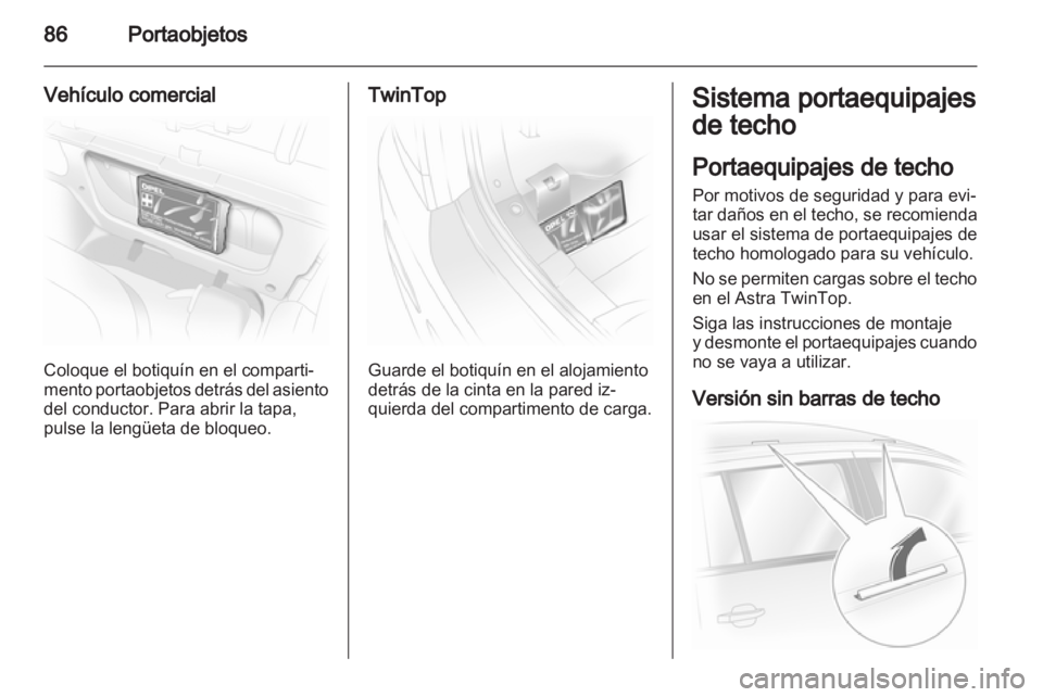 OPEL ASTRA H 2012  Manual de Instrucciones (in Spanish) 