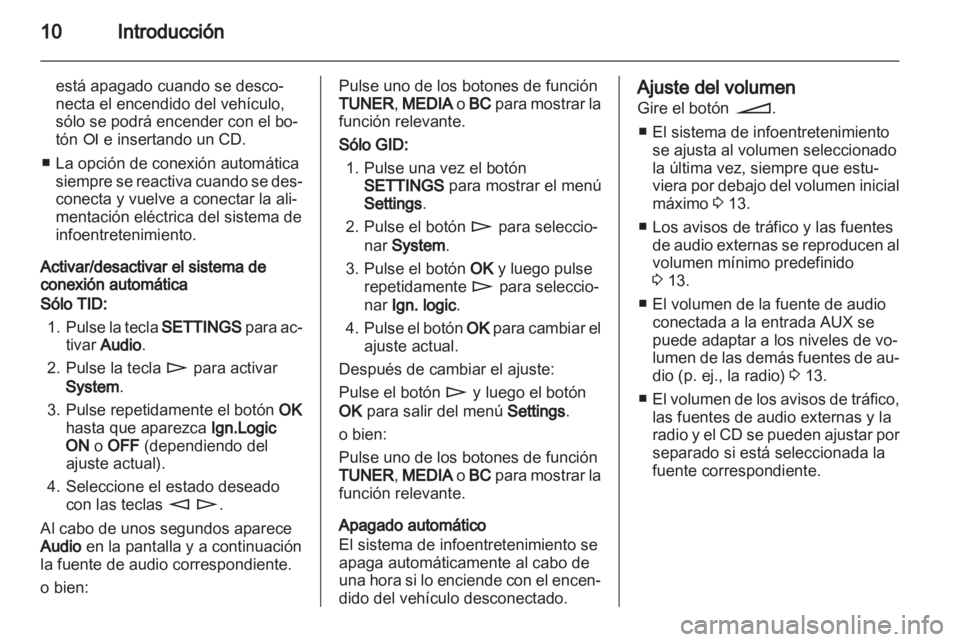 OPEL ASTRA H 2013  Manual de infoentretenimiento (in Spanish) 