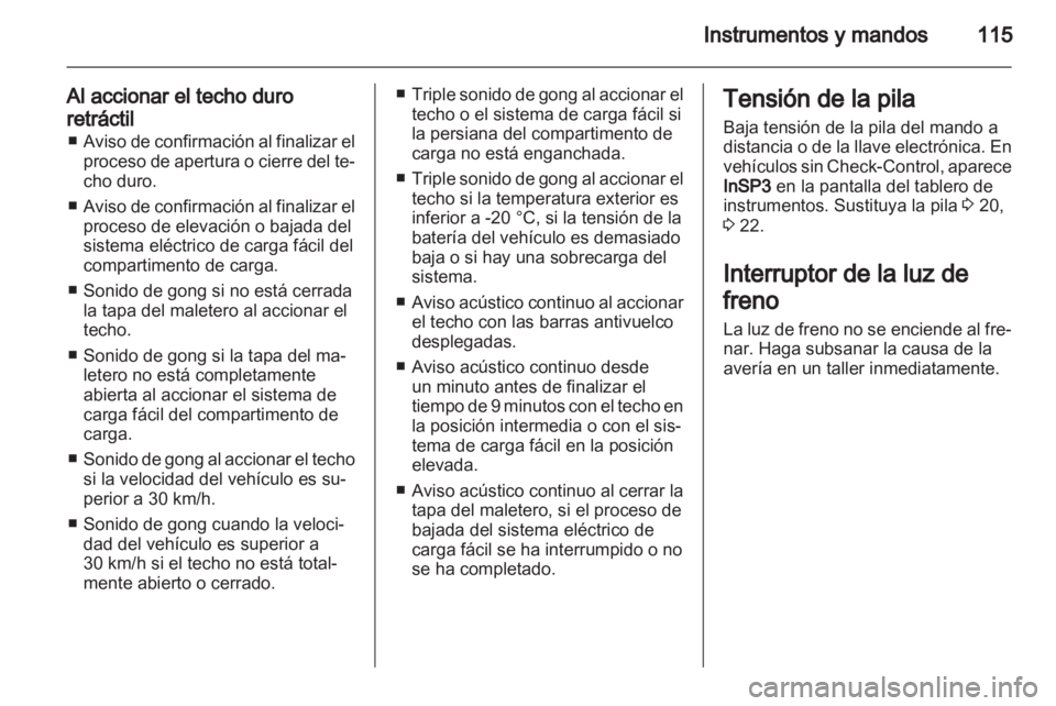 OPEL ASTRA H 2013  Manual de Instrucciones (in Spanish) 