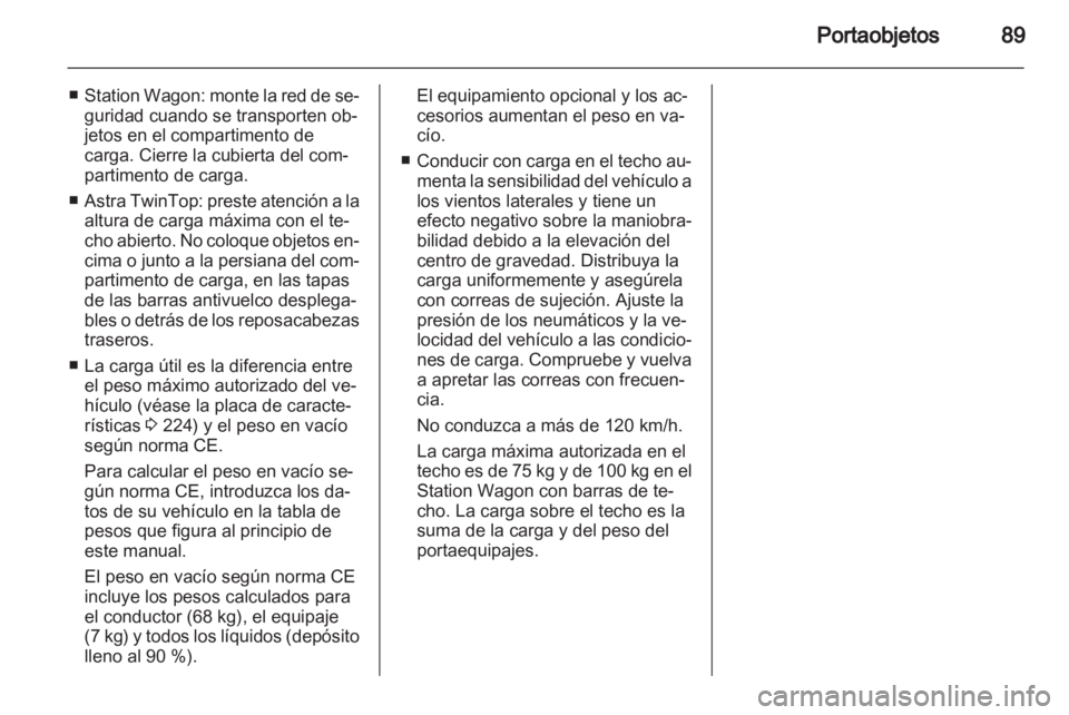 OPEL ASTRA H 2013  Manual de Instrucciones (in Spanish) 