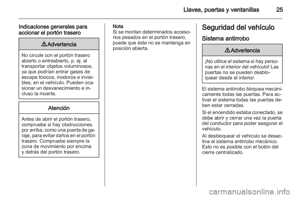 OPEL ASTRA J 2010.5  Manual de Instrucciones (in Spanish) 