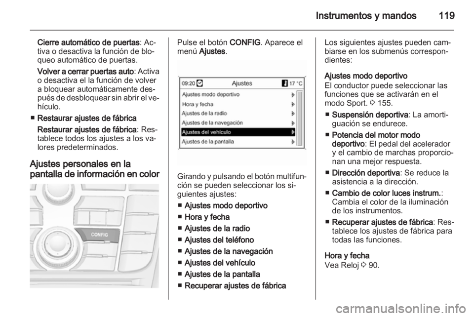 OPEL ASTRA J 2011  Manual de Instrucciones (in Spanish) 