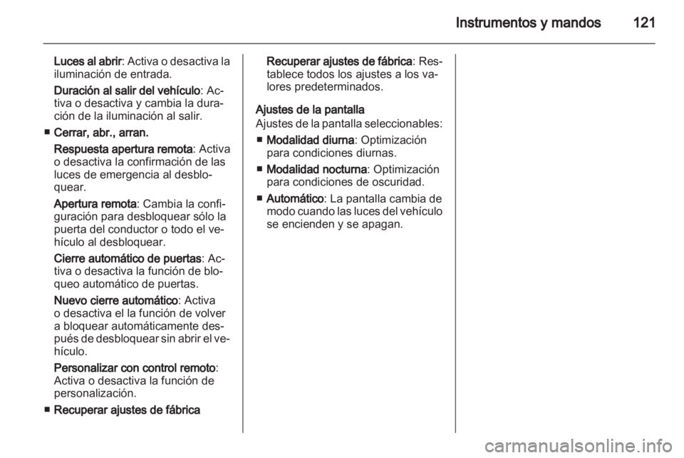 OPEL ASTRA J 2011  Manual de Instrucciones (in Spanish) 