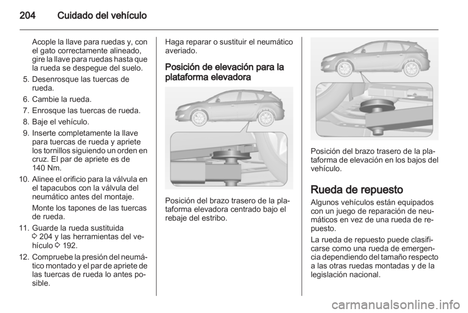 OPEL ASTRA J 2011  Manual de Instrucciones (in Spanish) 