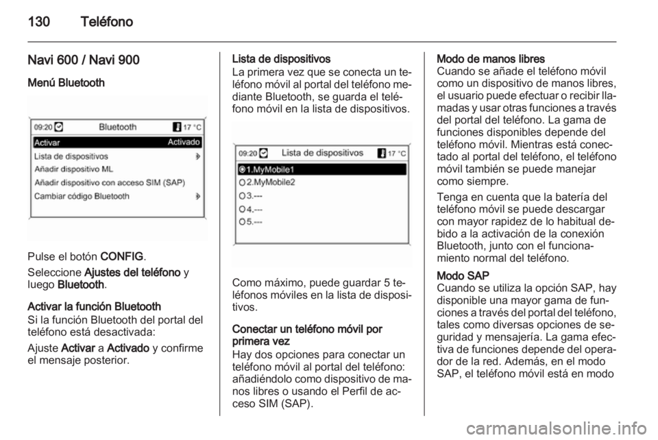 OPEL ASTRA J 2012  Manual de infoentretenimiento (in Spanish) 