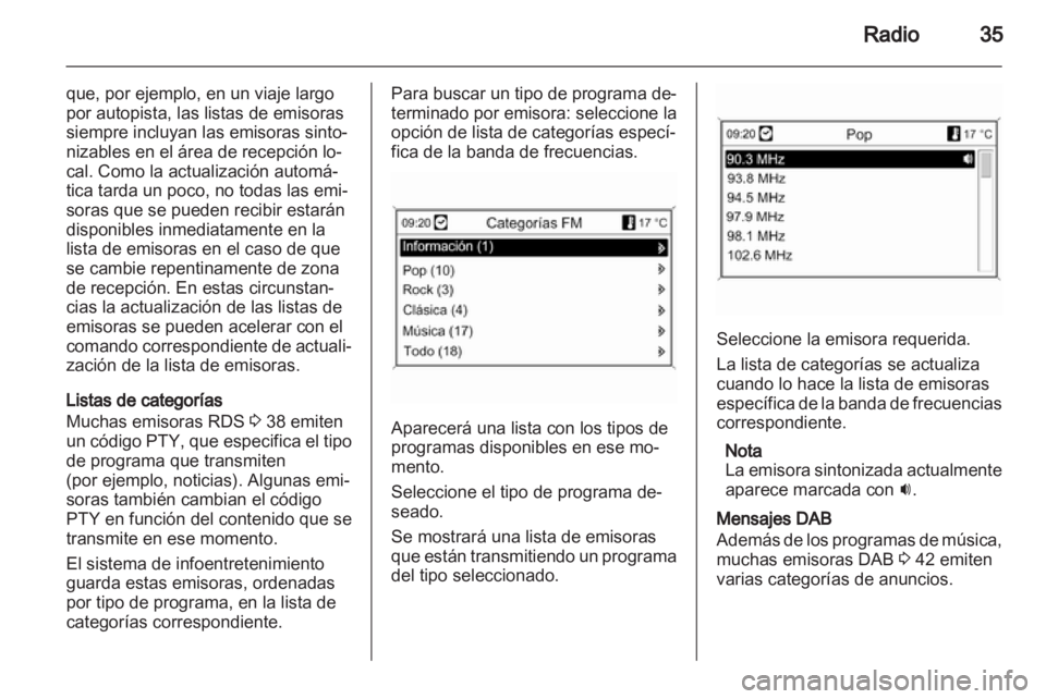 OPEL ASTRA J 2012  Manual de infoentretenimiento (in Spanish) 