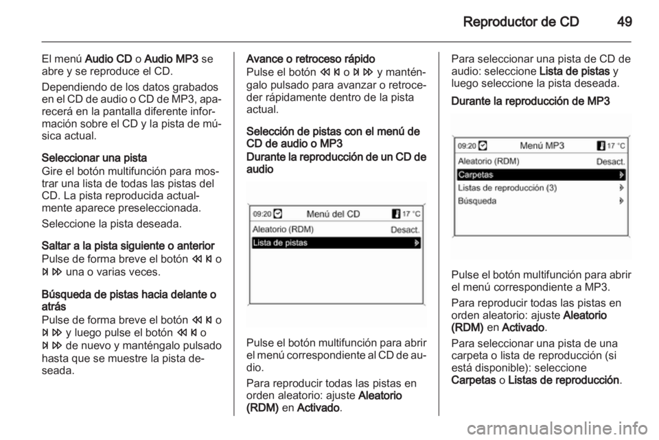 OPEL ASTRA J 2012  Manual de infoentretenimiento (in Spanish) 