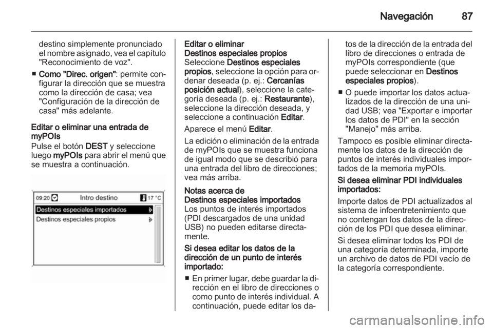 OPEL ASTRA J 2012  Manual de infoentretenimiento (in Spanish) 