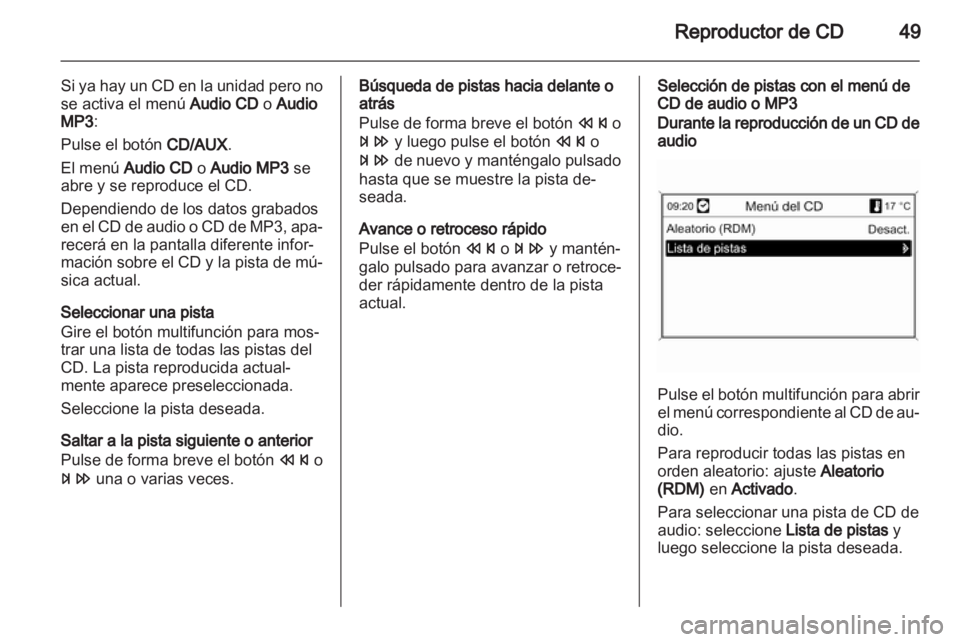 OPEL ASTRA J 2013  Manual de infoentretenimiento (in Spanish) 