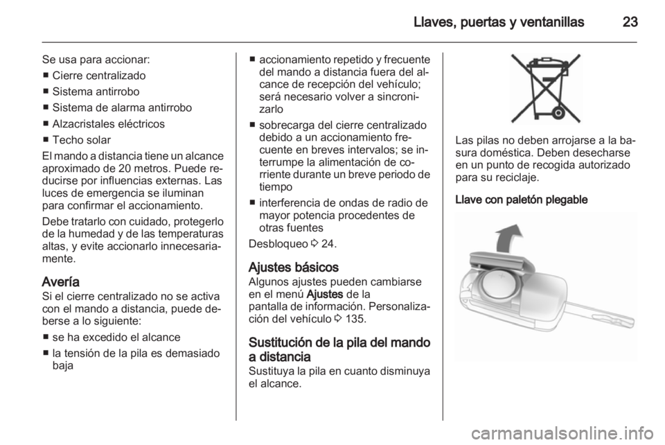 OPEL ASTRA J 2013  Manual de Instrucciones (in Spanish) 