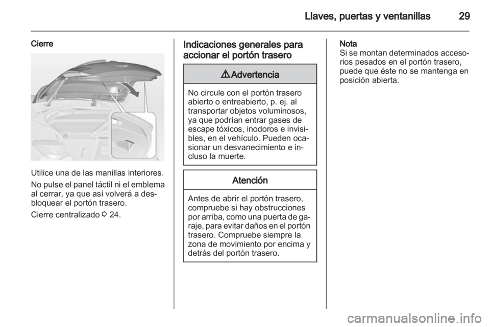 OPEL ASTRA J 2013  Manual de Instrucciones (in Spanish) 