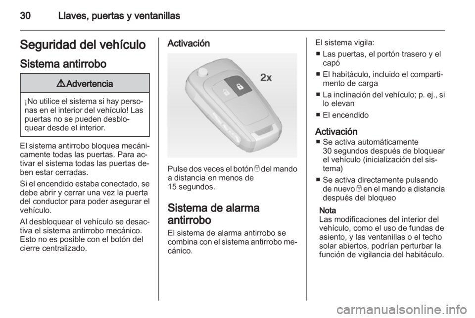 OPEL ASTRA J 2013  Manual de Instrucciones (in Spanish) 