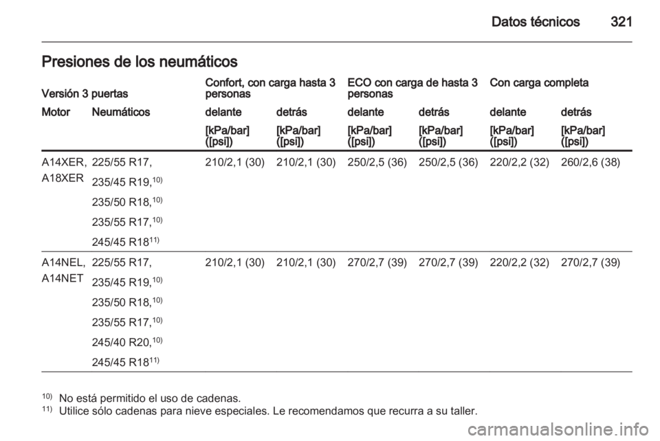 OPEL ASTRA J 2013 Manual de Instrucciones (in Spanish) OPEL ASTRA J 2013 Manual de Instrucciones (in Spanish)