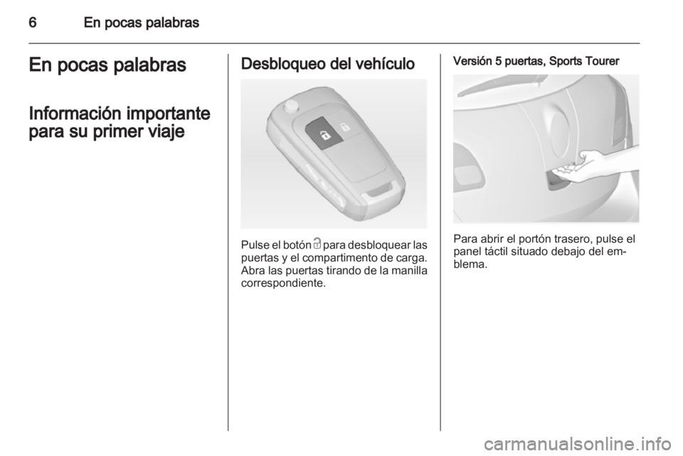 OPEL ASTRA J 2013  Manual de Instrucciones (in Spanish) 