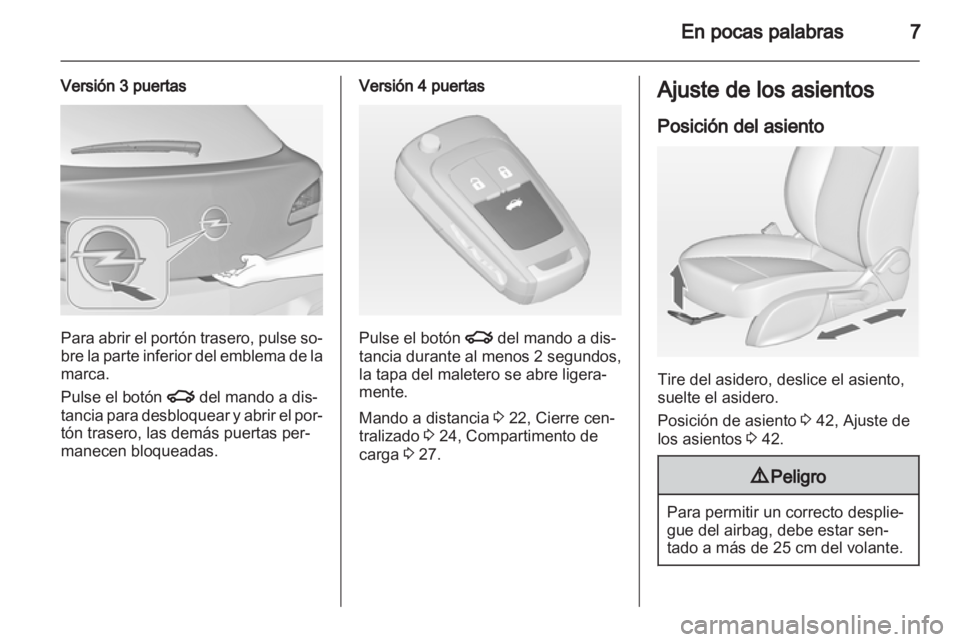 OPEL ASTRA J 2013  Manual de Instrucciones (in Spanish) 