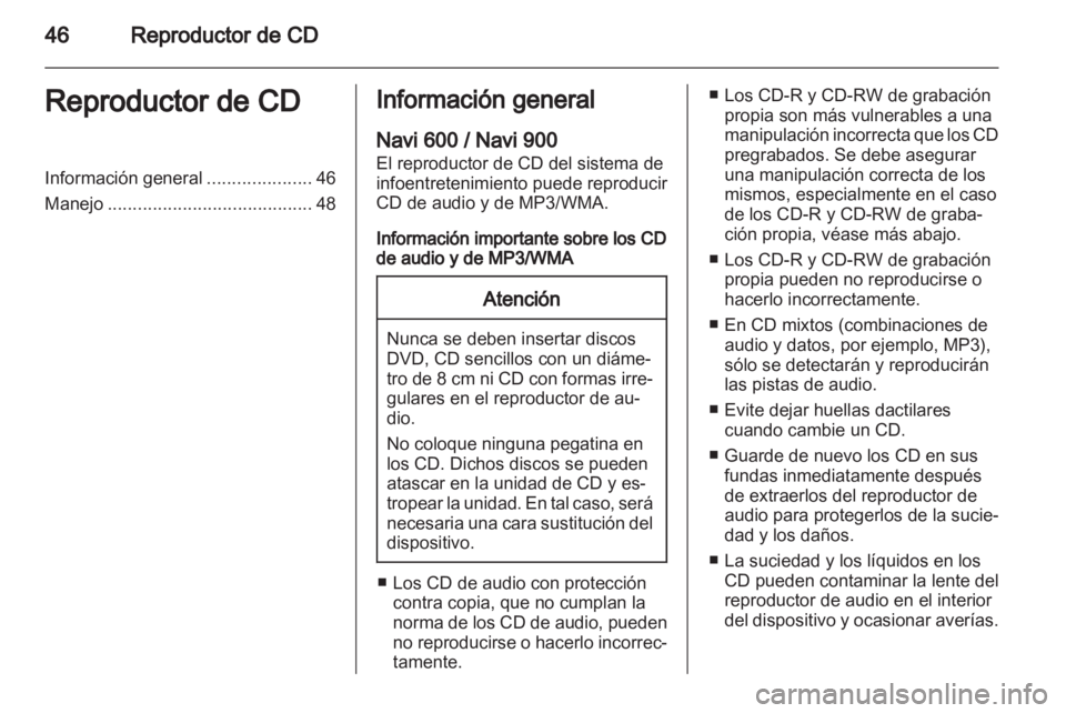 OPEL ASTRA J 2013.5  Manual de infoentretenimiento (in Spanish) 