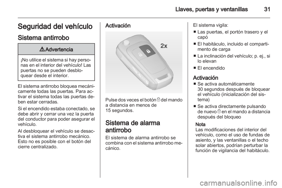 OPEL ASTRA J 2013.5 Manual de Instrucciones (in Spanish) OPEL ASTRA J 2013.5 Manual de Instrucciones (in Spanish)