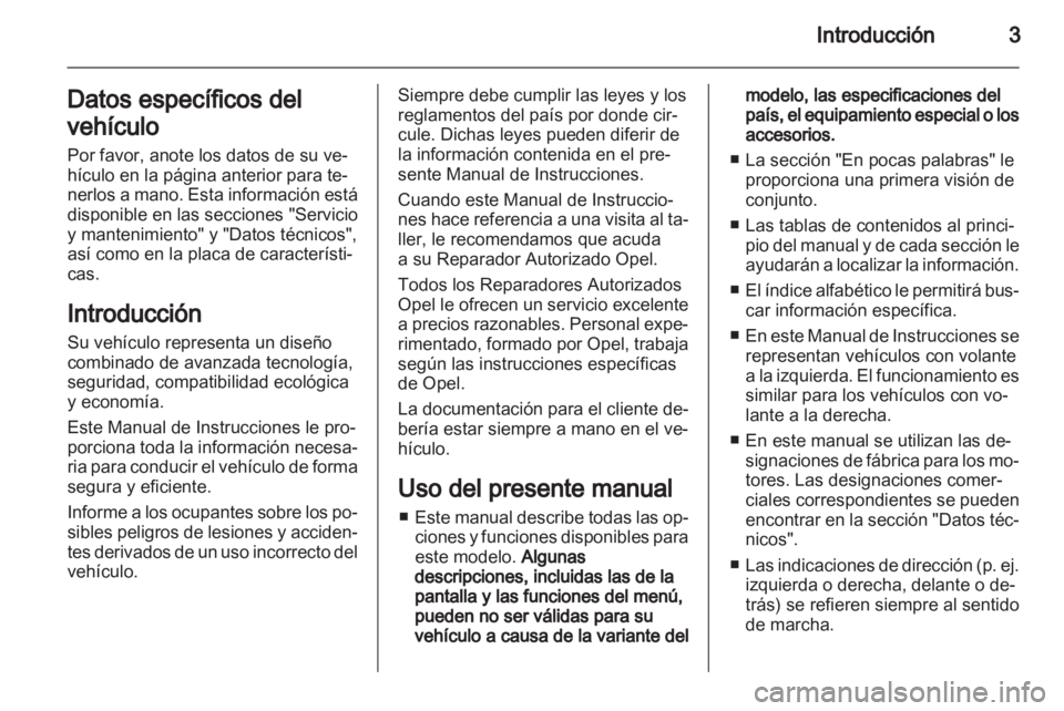 OPEL ASTRA J GTC 2012  Manual de Instrucciones (in Spanish) 