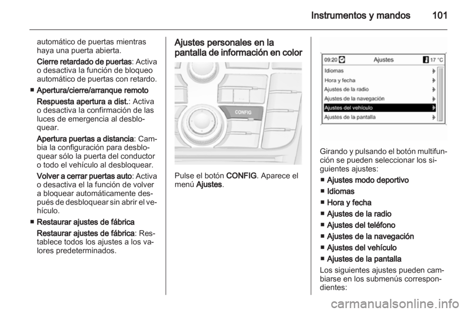OPEL ASTRA J GTC 2012.5 Manual de Instrucciones (in Spanish) OPEL ASTRA J GTC 2012.5 Manual de Instrucciones (in Spanish)