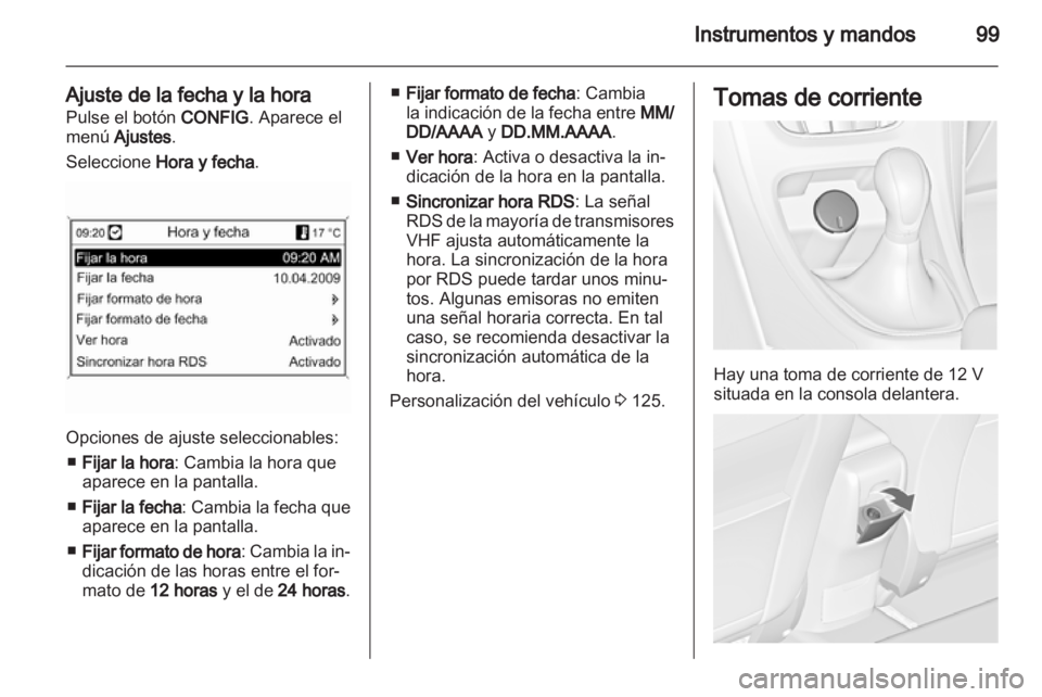 OPEL ASTRA J HB5 & ST 2012 Manual de Instrucciones (in Spanish) OPEL ASTRA J HB5 & ST 2012 Manual de Instrucciones (in Spanish)