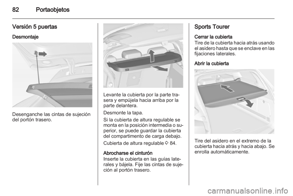 OPEL ASTRA J HB5 & ST 2012  Manual de Instrucciones (in Spanish) 