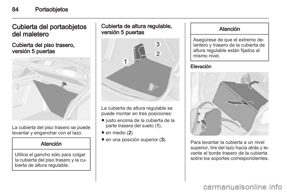 OPEL ASTRA J HB5 & ST 2012  Manual de Instrucciones (in Spanish) 