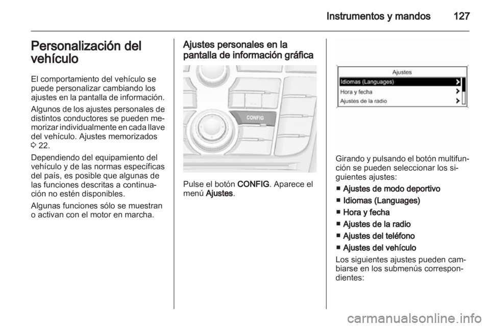 OPEL ASTRA J HB5 & ST 2012.5 Manual de Instrucciones (in Spanish) OPEL ASTRA J HB5 & ST 2012.5 Manual de Instrucciones (in Spanish)