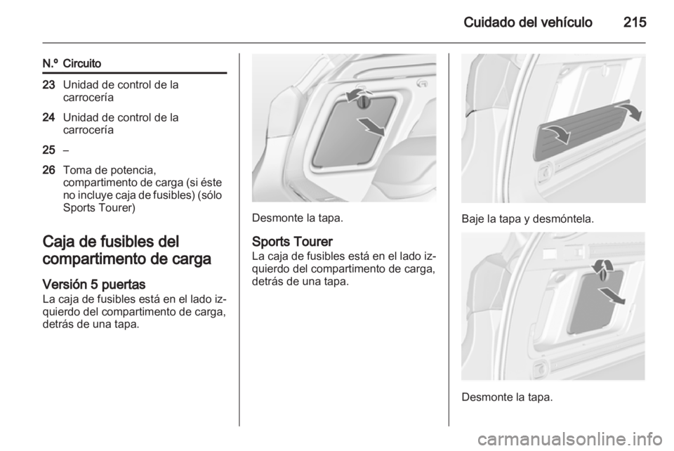 OPEL ASTRA J HB5 & ST 2012.5 Manual de Instrucciones (in Spanish) OPEL ASTRA J HB5 & ST 2012.5 Manual de Instrucciones (in Spanish)