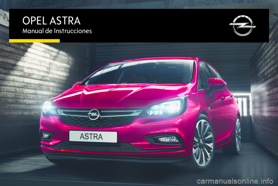 OPEL ASTRA K 2016  Manual de Instrucciones (in Spanish) 