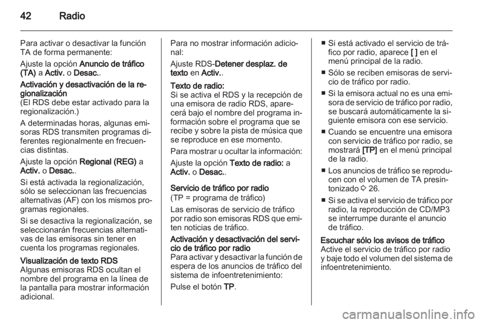 OPEL CASCADA 2013.5  Manual de infoentretenimiento (in Spanish) 