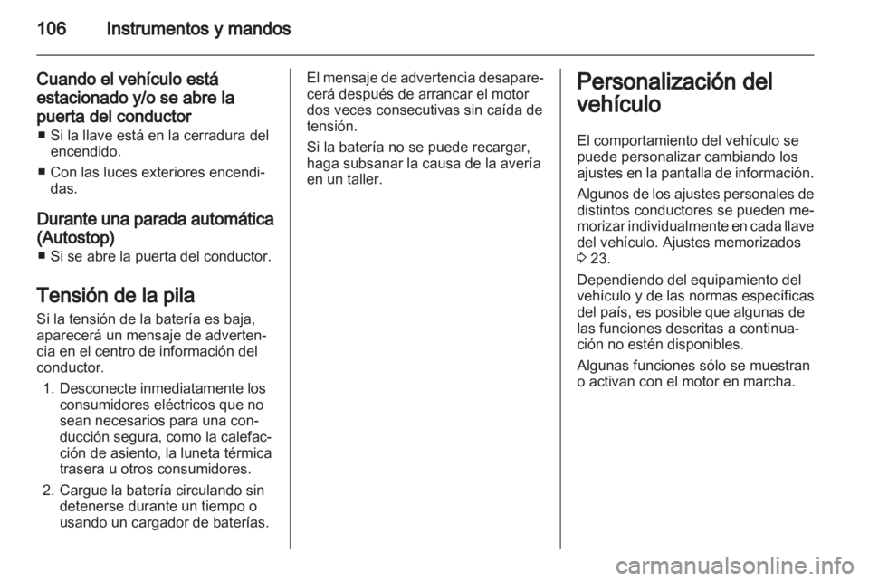 OPEL CASCADA 2013.5 Manual de Instrucciones (in Spanish) OPEL CASCADA 2013.5 Manual de Instrucciones (in Spanish)